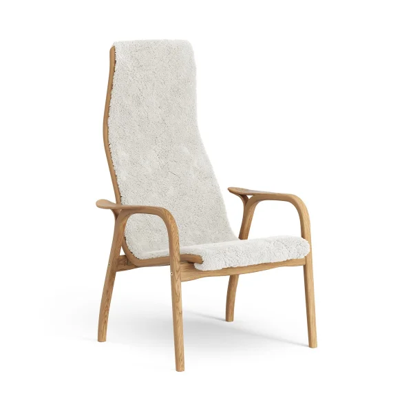 Swedese Fauteuil Lamino chêne huilé/peau de mouton Offwhite (blanc)