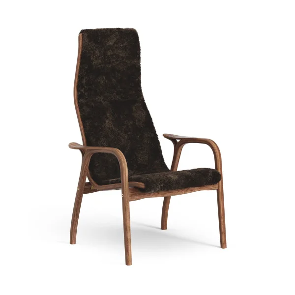 Swedese Fauteuil Lamino noyer huilé/peau de mouton Espresso (marron)