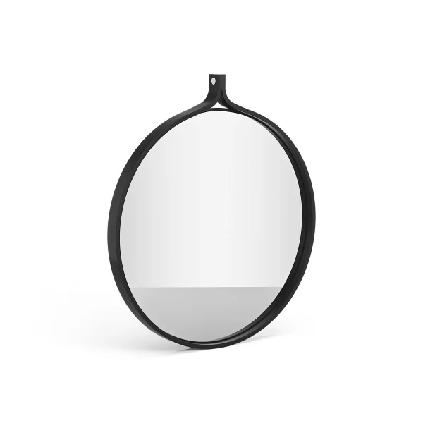 Swedese Miroir rond Comma Ø52 cm Frêne noirci