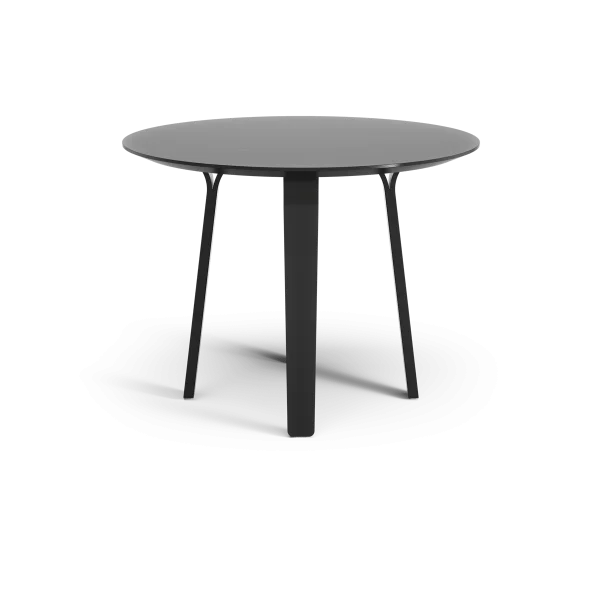 Swedese Table à manger Divido frêne vernis noir, ø95cm