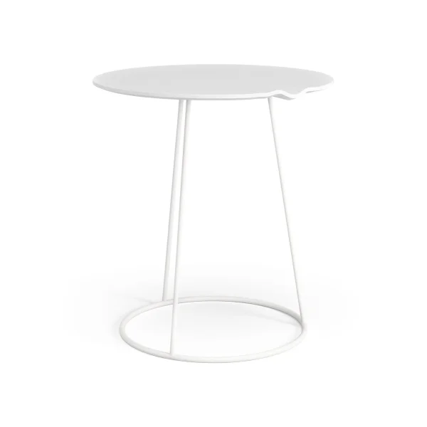 Swedese Table avec relief Breeze Ø46 cm Blanc