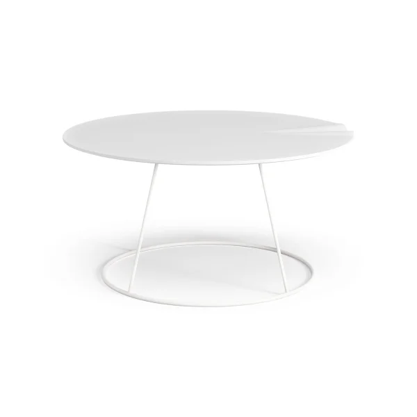 Swedese Table avec relief Breeze Ø80 cm Blanc