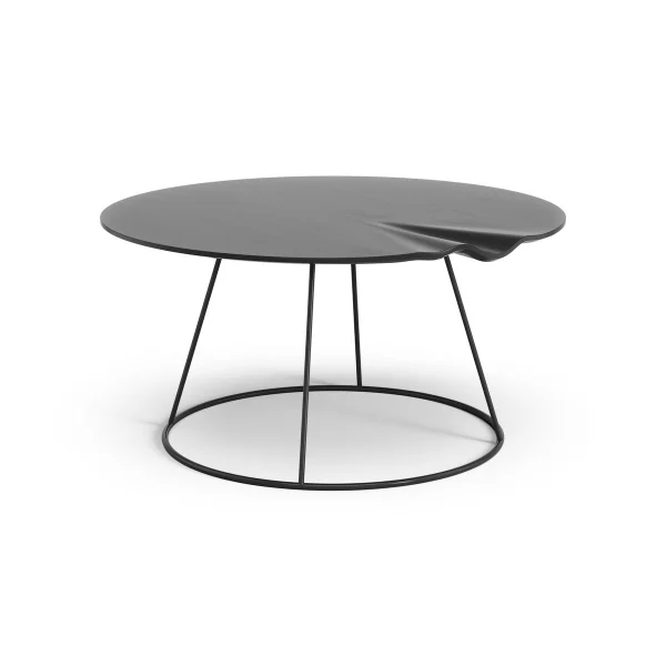 Swedese Table avec relief Breeze Ø80 cm Noir