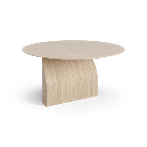 Swedese Table basse Savoa H45 cm Chêne pigmenté blanc