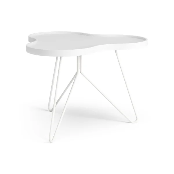 Swedese Table Flower mono 62x66 cm H45 cm frêne laminé blanc