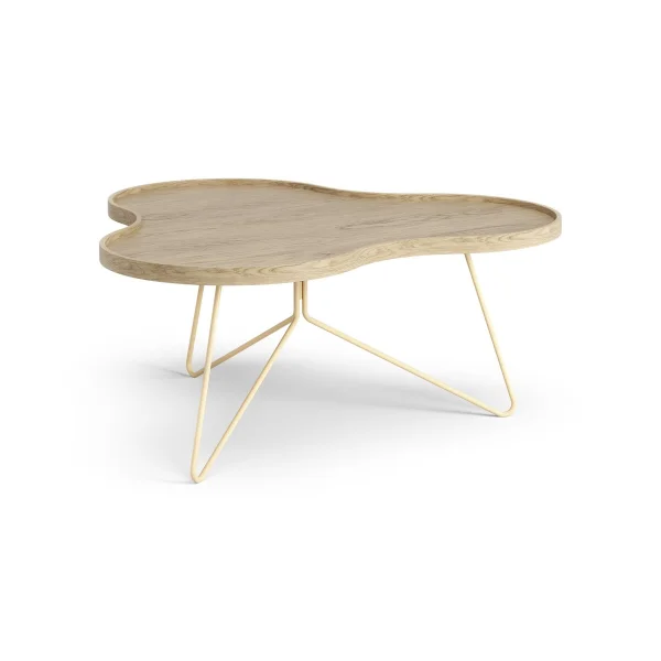 Swedese Table Flower mono 84x90 cm H39 cm chêne laqué