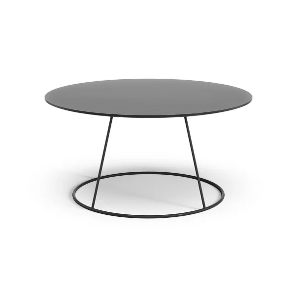 Swedese Table lisse Breeze Ø80 cm Noir