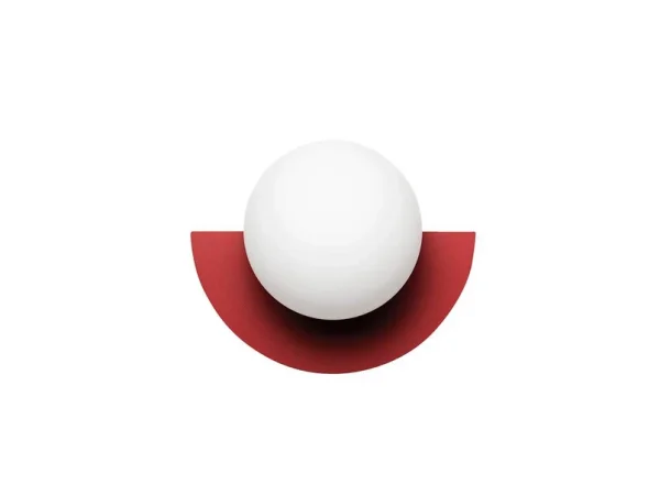 Swedish Ninja - Applique murale Candy Big Circle 180 L, rouge