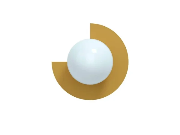 Swedish Ninja - Applique murale Candy Big Circle 270 L, jaune