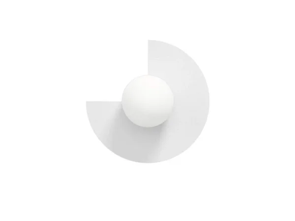 Swedish Ninja - Applique murale Candy Big Circle 270 S, blanche