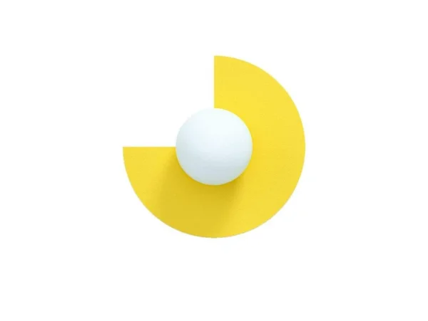 Swedish Ninja - Applique murale Candy Big Circle 270 S, jaune