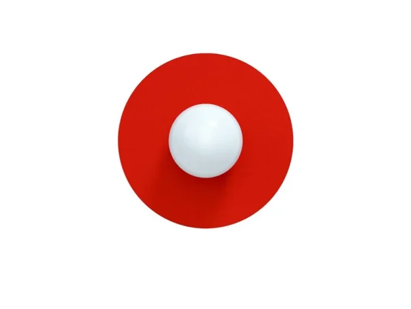 Swedish Ninja - Applique murale Candy Big Circle 360 S, rouge