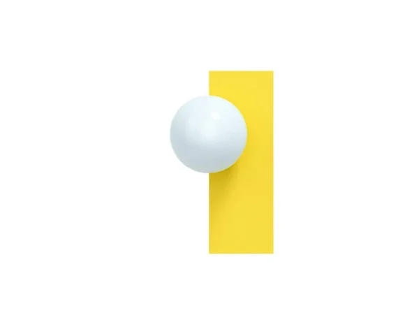 Swedish Ninja - Applique murale Candy Big Rectangle S, jaune