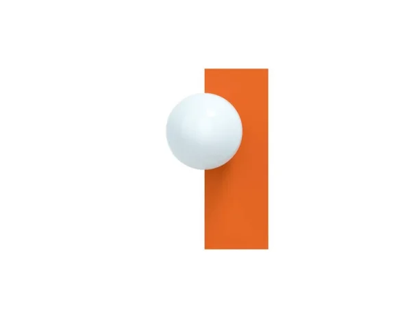 Swedish Ninja - Applique murale Candy Big Rectangle S, orange