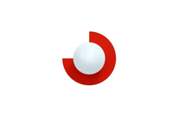 Swedish Ninja - Applique murale Candy Little Circle 270 S, rouge