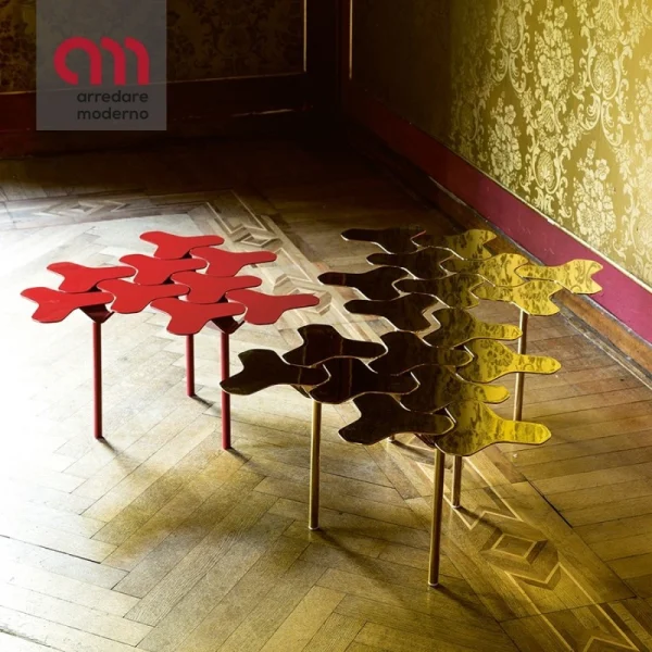 Table basse Nanook Moroso base en acier