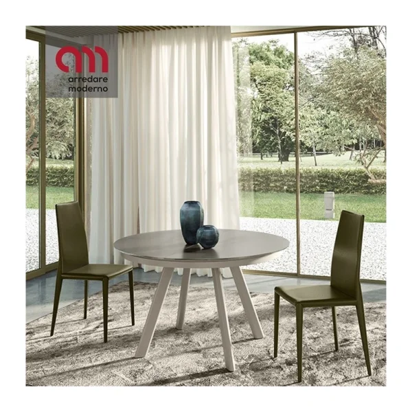 Table Brooklyn Ingenia Casa Bontempi ronde fixe