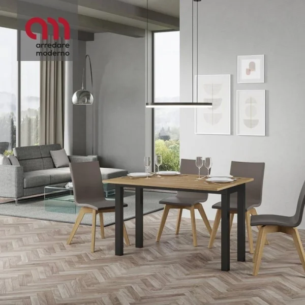 Table Console Everyday Double Itamoby cadre anthracite