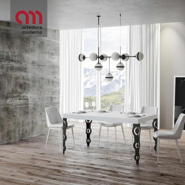 Table Karamay Itamoby extensible cadre anthracite