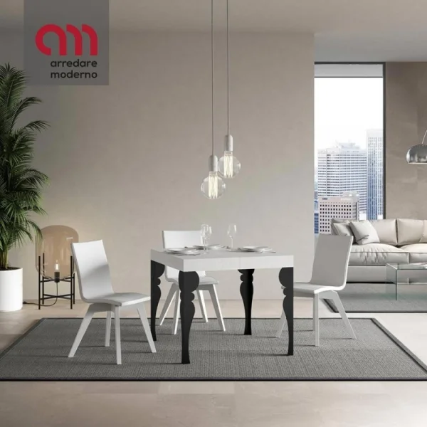 Table Paxon Itamoby extensible cadre anthracite