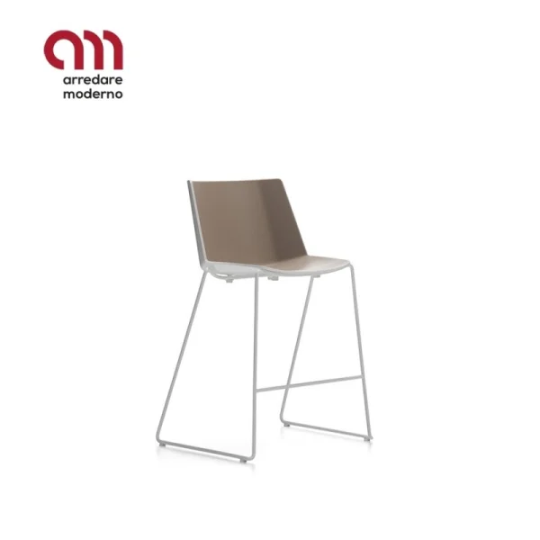 Tabouret Aiku MDF Italia pieds en métal