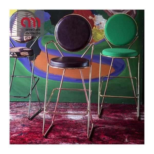 Tabouret Double Zero Moroso avec accoudoirs