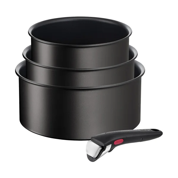 Tefal Set de casseroles Ingenio Unlimited 4 pièces Noir