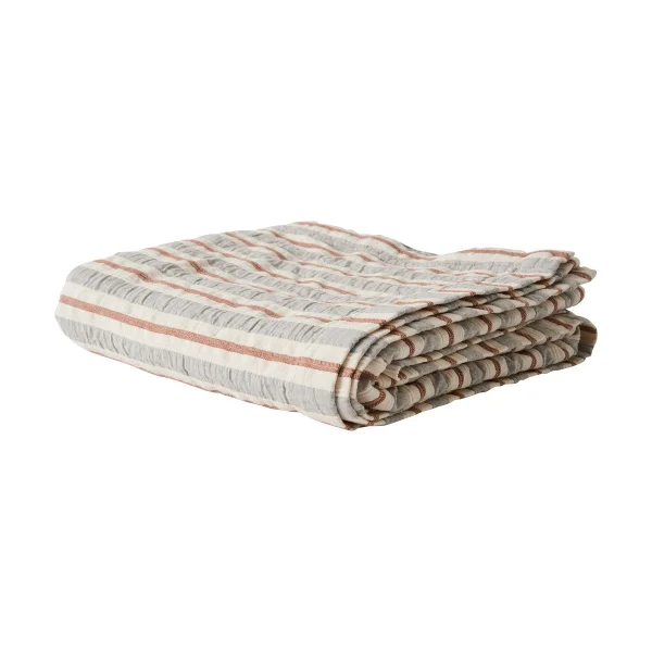 Tell Me More Housse de lit Malva 180x260 cm Gris-rouge rouille