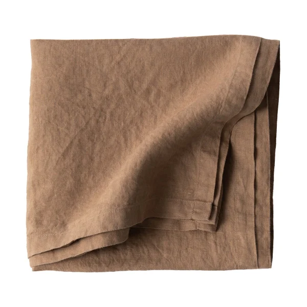 Tell Me More Nappe en lin 175x175 cm Hazelnut