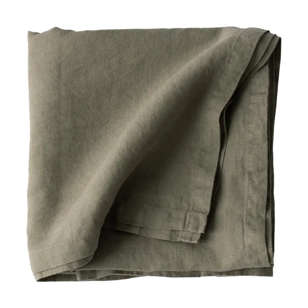 Tell Me More Nappe en lin 175x175 cm Olive