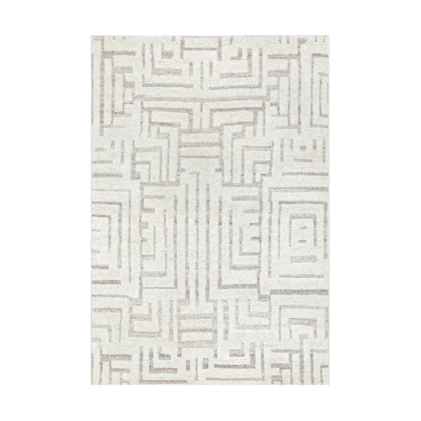 Tell Me More Tapis en laine Viby Ivory-brown, 170x240 cm