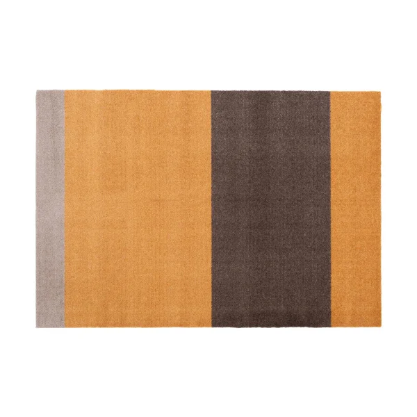 tica copenhagen Stripes by tica, horizontal, tapis de couloir Dijon-brown-sand, 90x130 cm