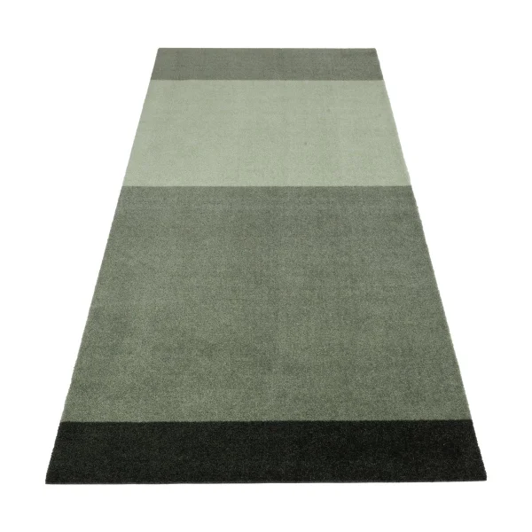 tica copenhagen Stripes by tica, horizontal, tapis de couloir Green, 90x200 cm