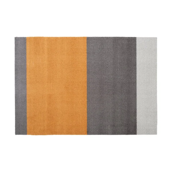 tica copenhagen Stripes by tica, horizontal, tapis de couloir Grey-grey-dijon, 90x130 cm