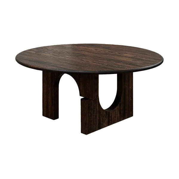 Tinted Table à manger Sanders Ø160 cm Dark stained oak