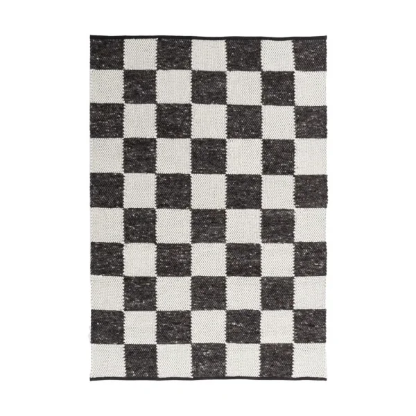 Tisca Tapis Édition Spéciale Gotland Design Anthracite-white nr. 2428, 70x140 cm