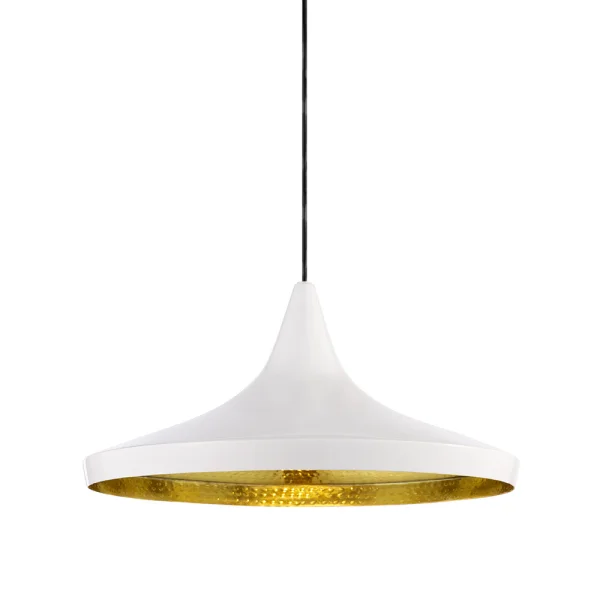 Tom Dixon - Beat Light Wide LED Suspension Blanc