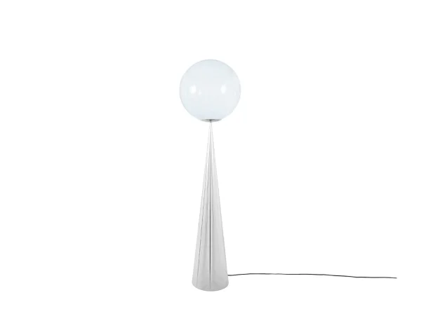 Tom Dixon - Globe Fat Lampadaire Opal/Silver