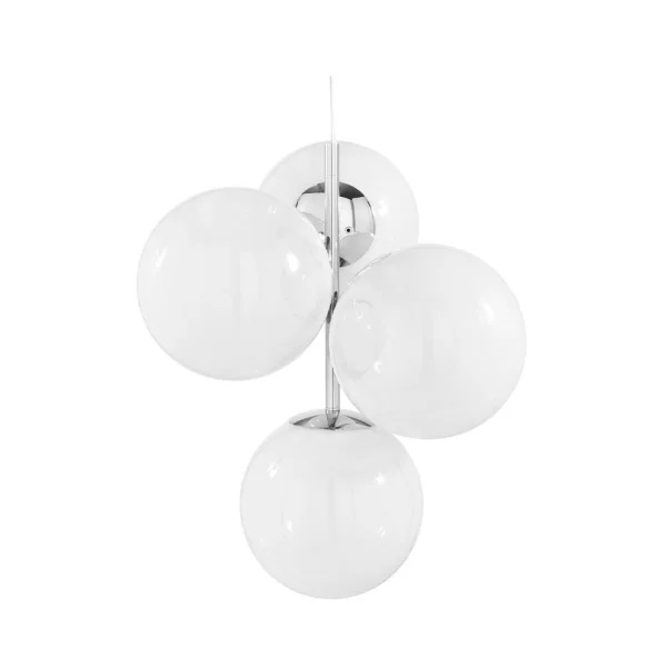 Tom Dixon - Globe Lustre Mini Opal/Silver