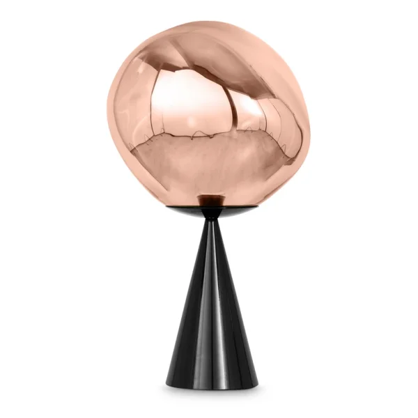 Tom Dixon - Lampe à poser Melt Cone Fat cuivre/noir
