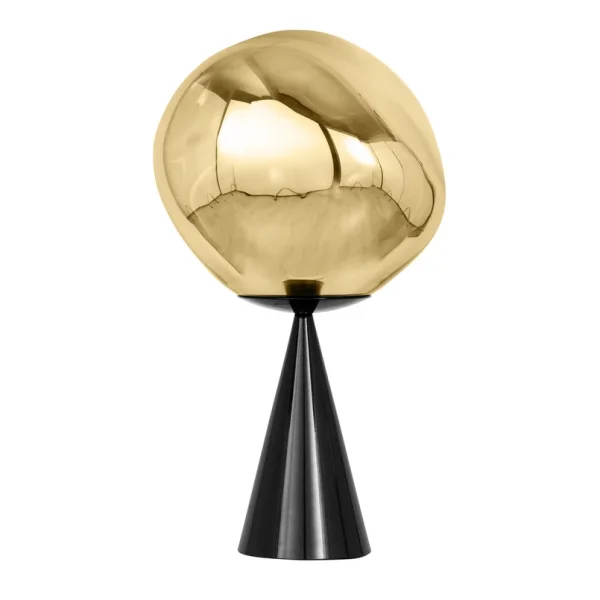 Tom Dixon - Lampe à poser Melt Cone Fat dorée/noire