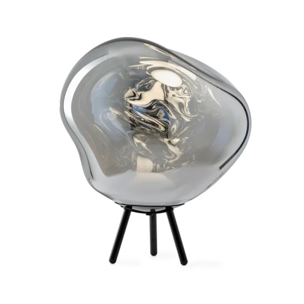 Tom Dixon - Lampe sur pied Melt Portable Silver Black