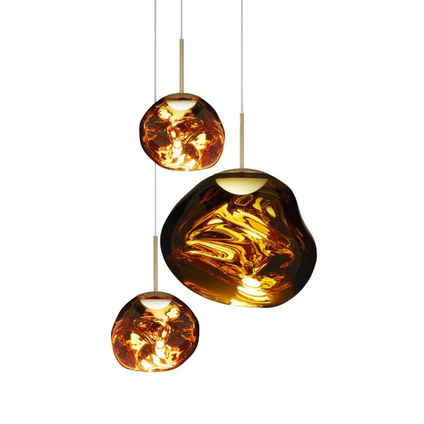 Tom Dixon - Melt Trio LED Suspension Rond Or