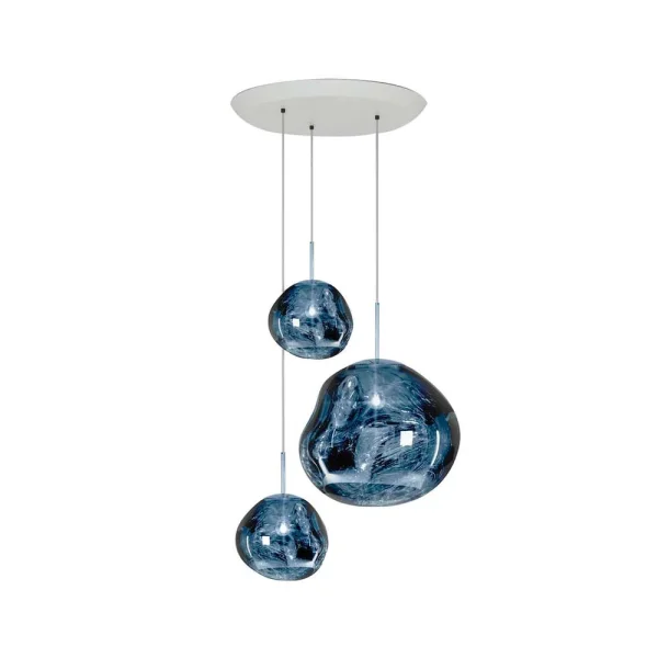 Tom Dixon - Melt Trio Suspension LED Rond Smoke