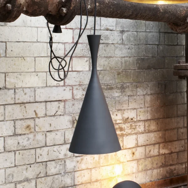 Tom Dixon - Suspension LED Beat Tall, noir, Ø 19 cm