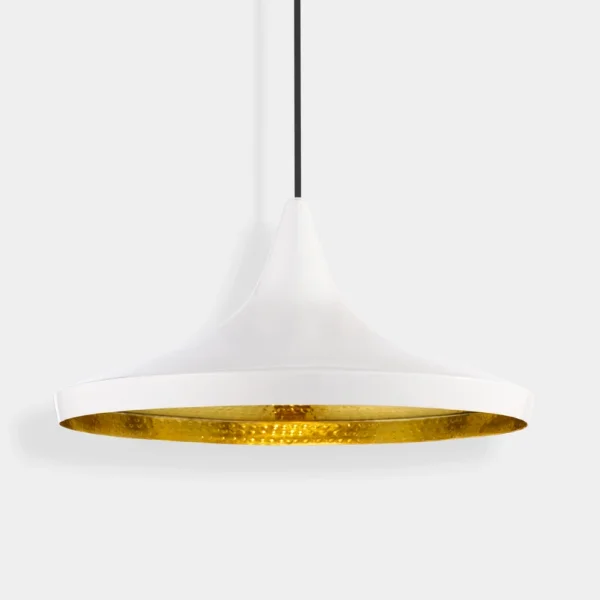 Tom Dixon - Suspension LED Beat Wide, blanche, Ø 36 cm