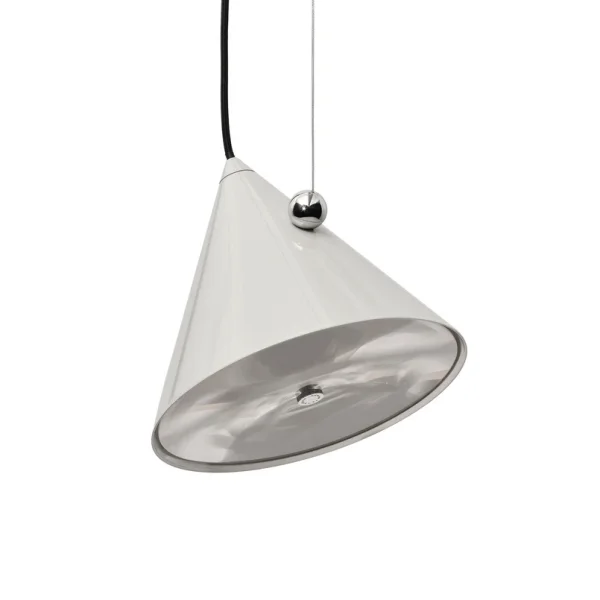 Tom Dixon - Suspension LED Pose gris-beige Ø 25 cm acier à intensité variable