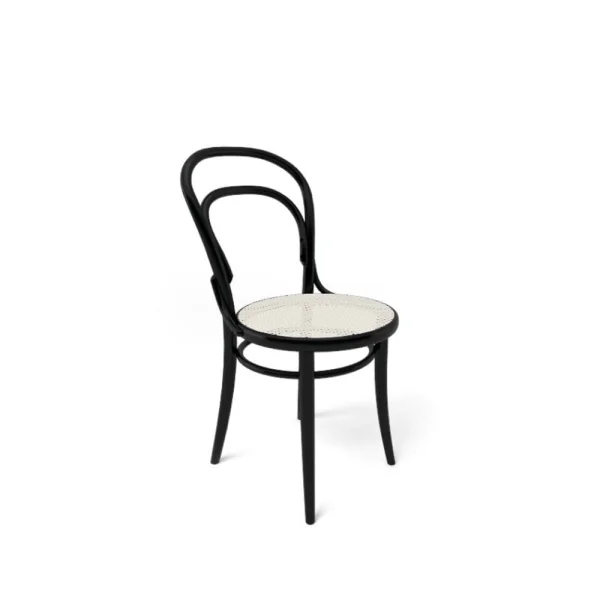 TON Chaise Ton no.14 Lasuré noir B123-New Assise en rotin