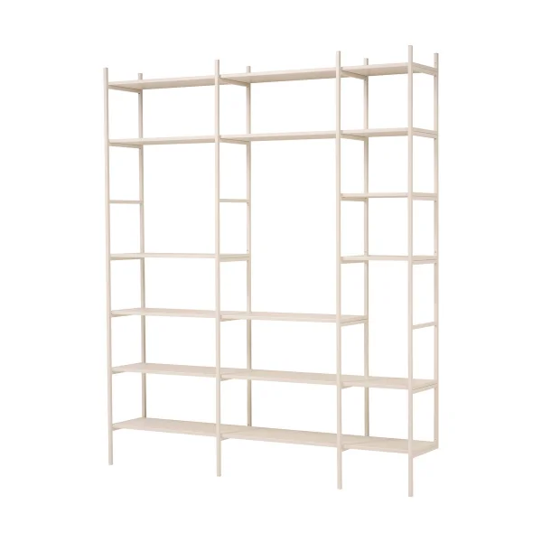 TÔNN furniture Étagère à livres Portal 201 cm - Off-white