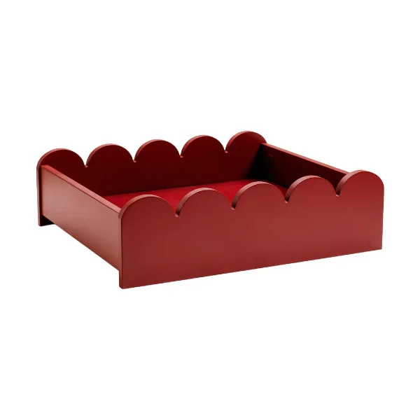 TÔNN furniture Plateau Bump 35x41 cm Burgundy